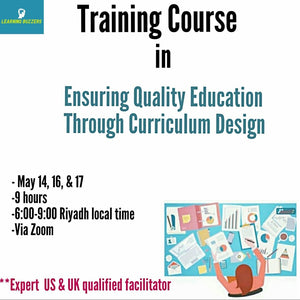 Training Course in Ensuring Quality Education Through Curriculum Design