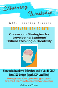 Training Workshop: Classroom Strategies for Developing Students’ Critical Thinking and Creativity